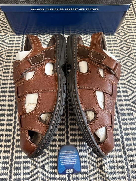 Nunn Bush High Tide Leather Fisherman Ankle Strap Closed Toe Sandals main image 11